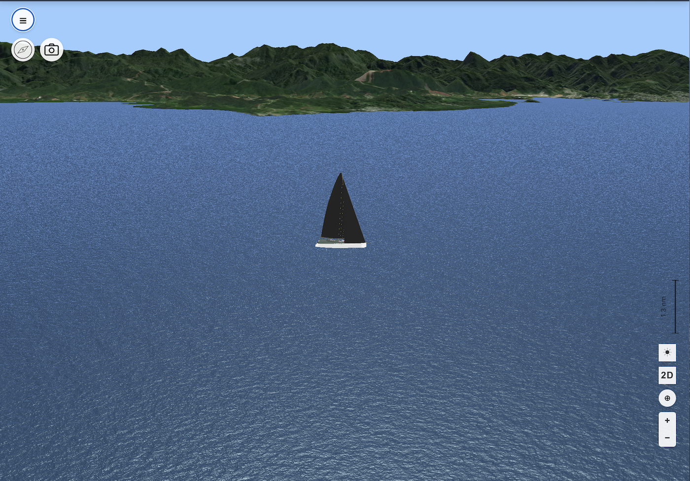 3D sailing environment